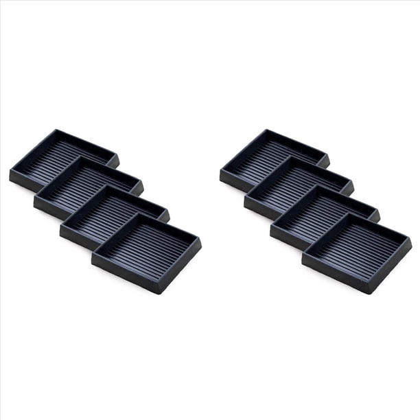 8 Almohadillas Antideslizantes para Muebles: Tazas Cuadradas de Goma Antideslizantes de 2,5 X 2,5 Pulgadas, Posavasos para Patas, Sofá, Silla, Topes para Cama
