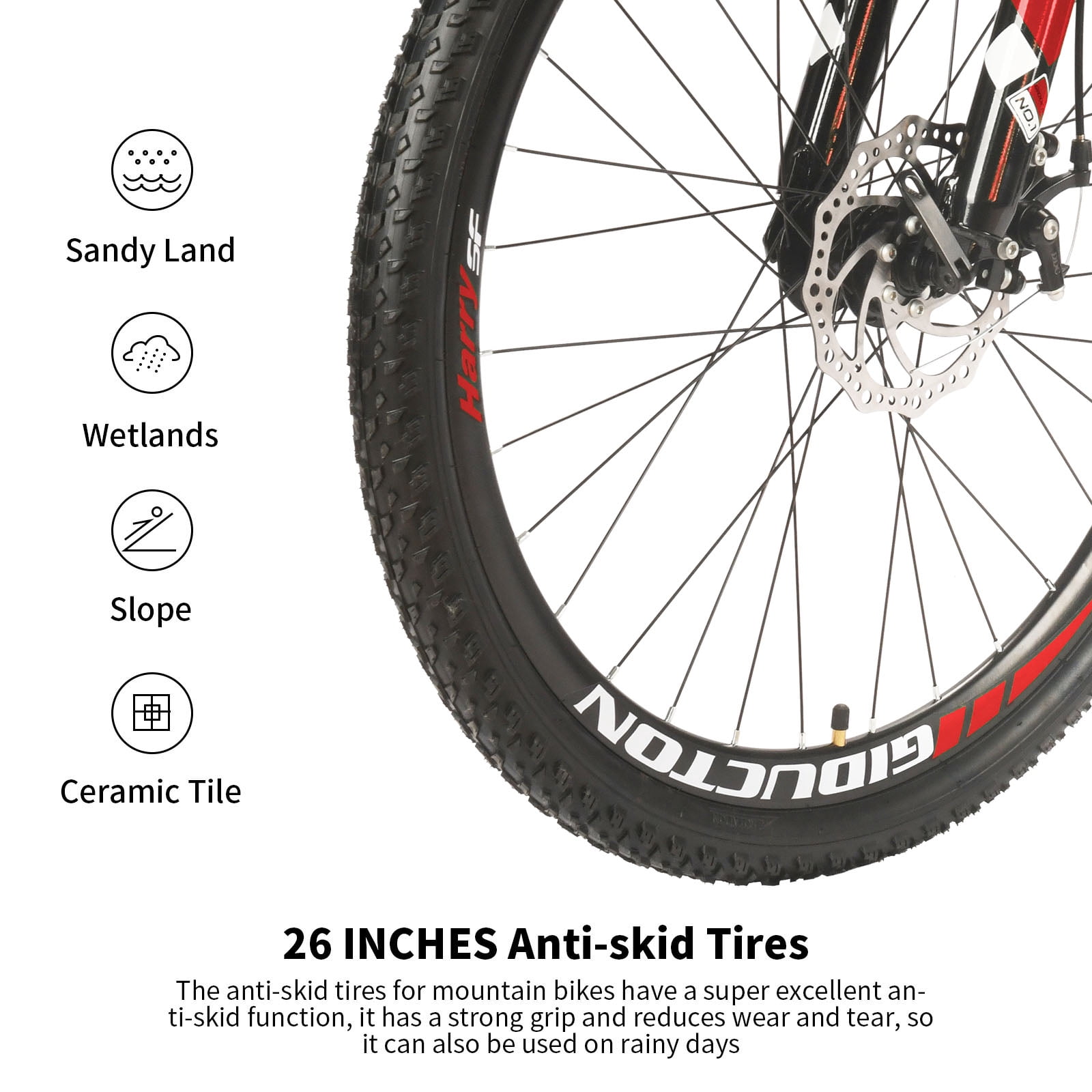 26”Full Suspension Folding Mountain Bike 21 Speed 17" Foldable Frame Bicycle Men or Women MTB for Afult Red
