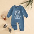 thumbnail image 2 of CAUYDY 0-3M 6-9M 12-18M Preemie Boy Coming Home Outfits Baby Clothing Newborn Long Sleeve Sleepers Infant Boys Romper Fall Winter Toddler Pajamas Blue for Sizes 3-6 Months, 2 of 5