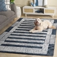 thumbnail image 3 of SAFAVIEH Pine Qendro Geometric Area Rug, Navy/Ivory, 4' x 6', 3 of 11