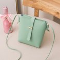 thumbnail image 3 of Bolso De Hombro Tipo Cubo Bolso de hombro tipo cubo para mujer, bolso de teléfono sólido, bolsos cruzados a la moda, monedero (verde), 3 of 8