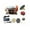 Style F, variant on Colaxi Mini Bench Grinder Bench Grinding Tool DIY Supplies Multifunction Sturdy Benchtop Sander Polisher for Tabletop Edge Polishing A