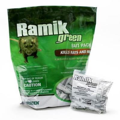 Ramik Green Bait Packs - Kills Mice and Rats
