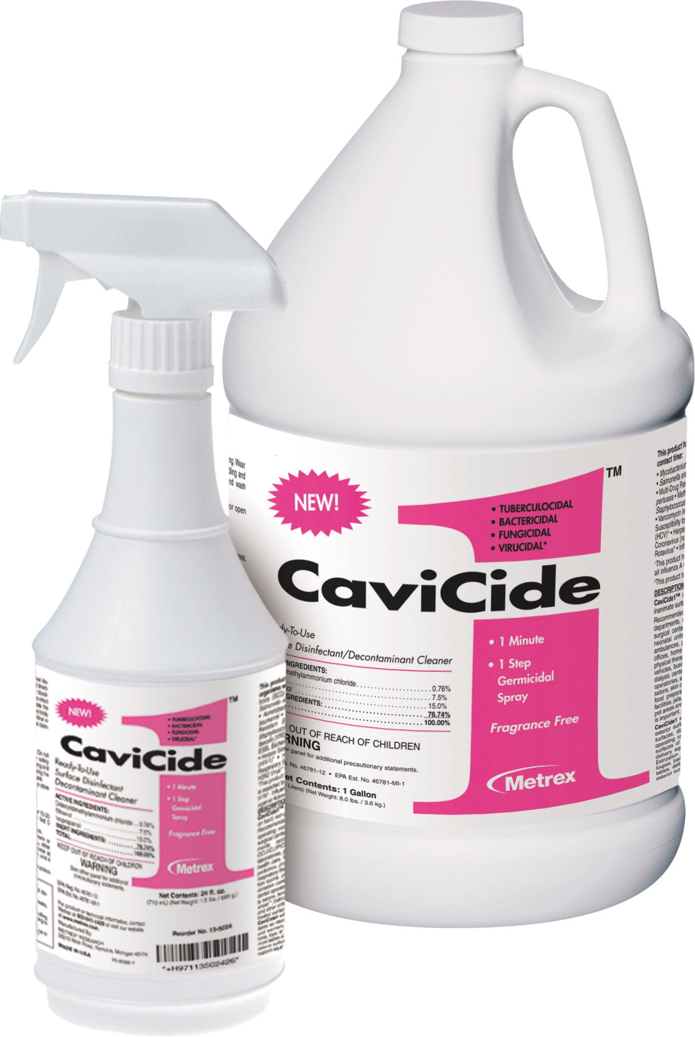 CaviCide1 Surface Disinfectant Cleaner Alcohol Based Liquid 24 oz