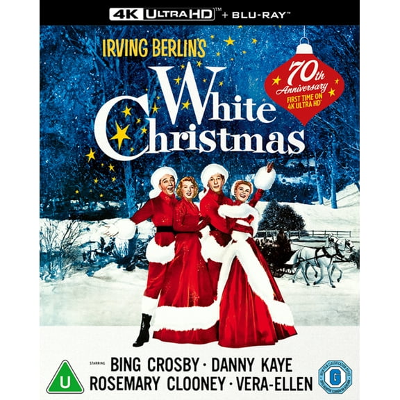 White Christmas (4K Ultra HD) Bing Crosby Danny Kaye Dean Jagger Rosemary Clooney Vera-Ellen