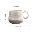 thumbnail image 4 of Luoshdecor Ceramic Coffee Mug,Stacked Layer Color Tea Cup Microwave & Dishwasher Safe，for Home Office, 4 of 7
