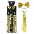thumbnail image 1 of TINZ Stage Performance Adjustable Elasticated Back Suspenders Plus Solid Colour Tie Bowtie Three Piece Set Graphing Calculator Ti-83 Christmas Ties for Dogs Hair Ties, 1 of 2