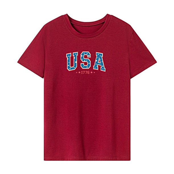 Camiseta de mujer Salvador verano cuello redondo para senderismo vacaciones deportes de playa