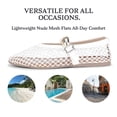 thumbnail image 2 of BERANMEY Women's Breathable Closed Toe Mesh Sandals Lightweight Comfort Flats with Metal Chain Detail Casual Walking Shoes for Beach and Holiday, 2 of 7