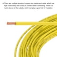 thumbnail image 5 of Uxcell 50 Feet 14 AWG Gauge THHN Stranded Yellow Copper Building Wire Nylon Jacket 600V for Residential,Commercial, 5 of 6