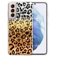 thumbnail image 1 of FINCIBO Soft TPU Clear Case Slim Cover for Samsung Galaxy S22 6.1" 2022 (NOT FIT Galaxy S22+/S22 Plus 6.5" 2022/Galaxy S22 Ultra 6.8" 2022), Yellow Glitter Black/White Leopard & Black/Yellow Leopard, 1 of 3