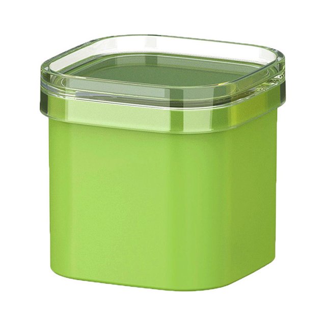 Shengyu 1/2/3 Ice Cube Mould Maker Lid Storage Box Bar Kitchen Drink Silicone Stackable Ice-making Capacity Container Self-Assembly Party Gray Green 1 Pc