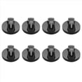 thumbnail image 1 of 8X Perilla de Rango Fogon de Gas de Plastico de Cocina Control del Horno Perilla Giratoria Negro, 1 of 5