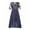 Purple, variant on Babysbule Dresses For Women Ladies Solid Half Sleeve Round Neck Lace Chiffon Mesh Waist Party Beach Dress s
