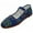 Navy-Brocade, variant on Women's Mary Jane Shoes Brocad Flat Slip On Cotton Ballet Colors