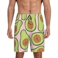 thumbnail image 1 of Fotbe Cute Avocado Pantalones Cortos de Pijama para Hombre, Ropa de Dormir, Pantalones de Pijama Cortos para Hombre-Small, 1 of 6