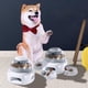 thumbnail image 2 of Dispensador de comida interactivo de cerámica para gatos con tapete para olfatear con cuatro bandejas, 2 of 9