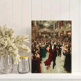thumbnail image 2 of Elegant Christmas Ballroom Dance Canvas Print, Festive Regal Winter Holiday Home Bedroom Living Room Wall Decor Art, 2 of 8