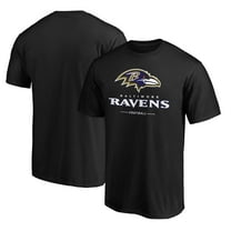 Men's  Black Baltimore Ravens Team Lockup T-Shirt