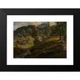 thumbnail image 2 of Johan Christian Dahl 18x14 Black Modern Framed Museum Art Print Titled - Farm at Lysekloster (1841), 2 of 5