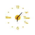 thumbnail image 2 of Agiferg DIY Wall Clock 3D Mirror Surface Sticker Home Office Decor Clock, 2 of 4