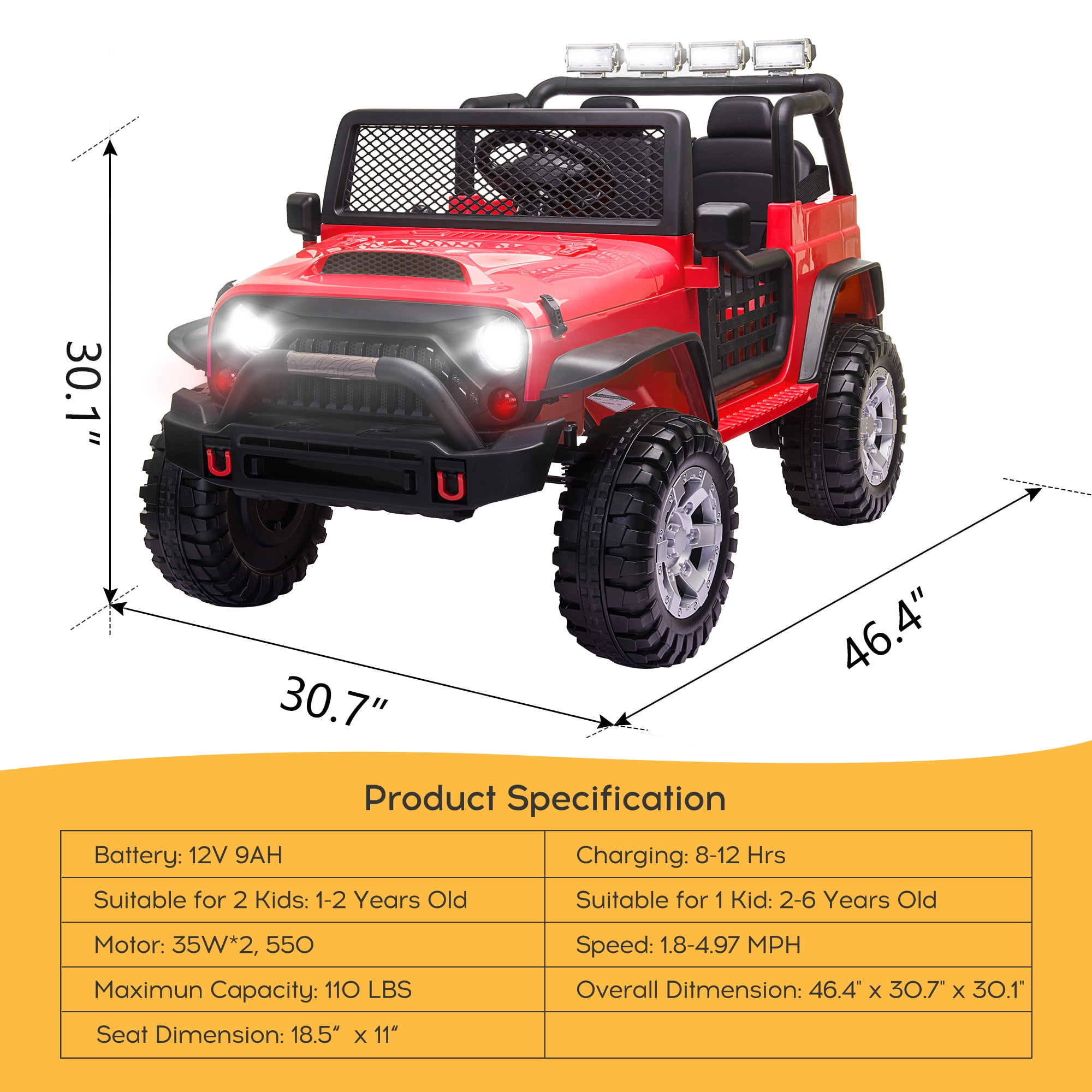 Jeep 2 seater ride cheap on