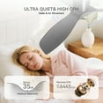 thumbnail image 4 of Sofucor 52-Inch Flush Mount Silver Ceiling Fan with Integrated LED Light and Remote Control,Smart Ceiling Fan and APP Control, 4 of 12