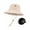 Beige, variant on Sun Hat Beach Cap Fashionable with Chin Strap Wide Brim Summer Visor Hat Fisherman Cap for Backpacking Cycling Mountaineering Black