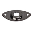 thumbnail image 3 of Guitar Oval Jack Plate, Rugged Decorative Metal Safe Electric Guitar Output Socket Plate  For DIY Gold,Black, 3 of 8