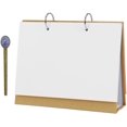 thumbnail image 1 of Spiral Blank Desk Calendar Pad Thick Kraft Paper Planner Loose Leaf Refillable DIY Photo Album Unlined Doodle Diary Efficient Desktop Scheduler Memo Pad Appointment Book Organizer Business Planner, 1 of 7