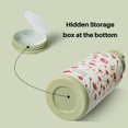 thumbnail image 4 of BOTTLE BOTTLE 32oz Insulated Water Bottle Stainless Steel Sport Water Bottle with Straw Dual-use Lid Design for Gym with Pill Box（rose red）, 4 of 7