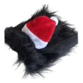thumbnail image 3 of Gorro de Papá para gatos, cálido y creativo, ideal para disfrazar a tu mascota en estas fiestas. para gatos, cachorros y perros. Negro M, 3 of 8