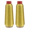 thumbnail image 1 of KAKOWELY 2 Rolls Reflective Glitter Thread Machine Embroidery Thread Kit Cross Threads for DIY Craft Sewing Accessories Clothes Accessories,125984X"X0.02"X0.02", 1 of 5