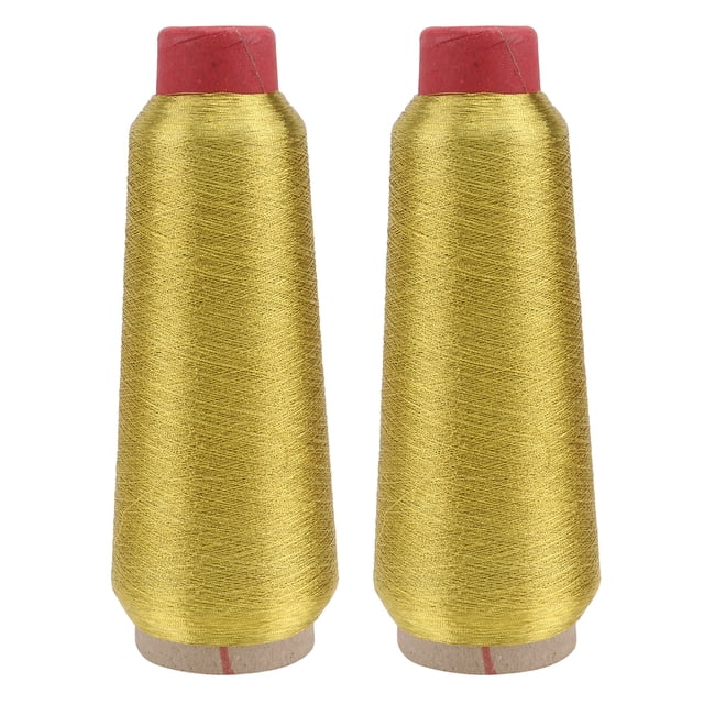KAKOWELY 2 Rolls Reflective Glitter Thread Machine Embroidery Thread Kit Cross Threads for DIY Craft Sewing Accessories Clothes Accessories,125984X"X0.02"X0.02"