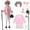 Pink, variant on Lyacmy 100 Days Pink Old Lady Costume, 100th Grandma Granny Dress up