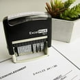 thumbnail image 2 of ExcelMark 12 Phrase Self-Inking Date Stamp - 2" x 1/4" Impression - Black Ink (7817), 2 of 8