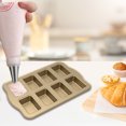thumbnail image 3 of AEVXKHI Mini Loaf Pan 8 Cavity Carbon Steel Small Bread Pan Nonstick Mini Brownie Pan Multifunctional Mini Bread Loaf Pan for Gathering Party Daily Baking, 3 of 10