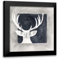 thumbnail image 1 of Shamp, Cindy 15x15 Black Modern Framed Museum Art Print Titled - Buck Silhouette, 1 of 5