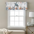 thumbnail image 3 of Oceans Valance Curtain for Windows Coastal Orange Blue Sea Turtles Starfish Wood Gradient Rod Pocket Curtain Valances Short Window Treatments Panels for Kitchen Bathroom Laundry Basement 60 x 14 Inch, 3 of 9