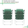 thumbnail image 4 of Ktaxon Patio Folding Web Lawn Chair Set 8 Pack Outdoor Beach Chair Portable Camping Chair(Dark Green), 4 of 9