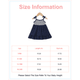 thumbnail image 2 of 6 Months Baby Girls Dress 12 Months Girls Sleeveless Dress Off-the-shoulder Infant Girls Solid Color Summer Halter Dress Dark Blue, 2 of 8
