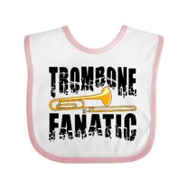 Inktastic Trombone Fanatic Boys or Girls Baby Bib
