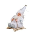 thumbnail image 4 of Figura de Papá Noel esquiando Hugo Decoración de muñeco de Papá 6.5 cm x 13.5 cm x 19 cm, 4 of 10