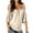 Beige, variant on gakvbuo Cold Shoulder Tops For Women Summer Blouses Tunics Tops Women's Summer Printing Short Sleeve Strappy Cold Shoulder T-Shirt Tops Blouses