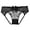 Black, variant on Xijirk Panties for Women,Lace Triangle Panties with Bow Open Crotch Design Comfortable Semi Transparent Underwear for Casual Wear,Womens Underwear,Black,A