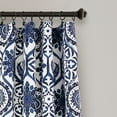thumbnail image 2 of Lush Decor Marvel Room Darkening 95" x 52" Suzani Navy 3" Rod Pocket Pair Window Panel, 2 of 11