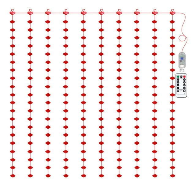 Luces de hadas Decoración Cortina Adorno LED Sunnimix Cadena 3x3m