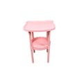 thumbnail image 2 of Yardvibe Bedsides Table Organizers, Pink Mini Friendly Rounded Corners Lightweight Portable Storage Shelf, Home Bedroom Space-Saving Furniture (E), 2 of 6