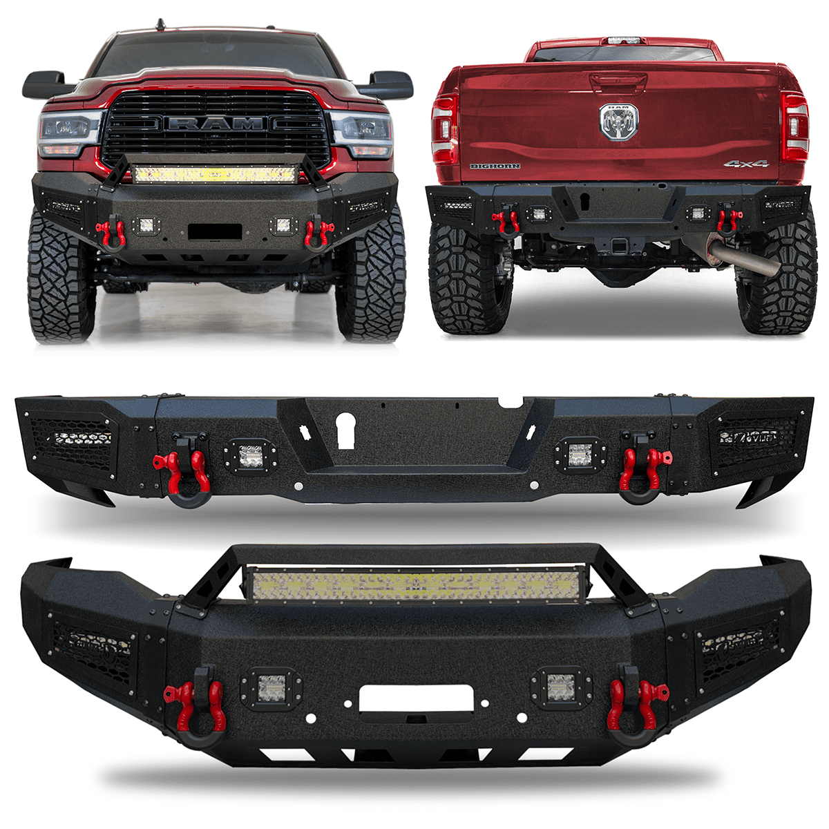 WITH BUMPER SUPPORT WITH LICENSE BULBS & BULB BRACKETS WITH BUMPER BRACKETS 04-08 DODGE RAM 1500 / 04-09 RAM 2500 3500 REAR STEP BUMPER CHROME ASSY WITH TOP PAD 
