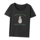 thumbnail image 5 of Camiseta para mujer, ropa de calle, camisetas de manga corta, camisetas cómodas con cuello redondo, camisetas básicas para caminar, desplazarse, viajar gris oscuro Yinane Manga corta, 5 of 8